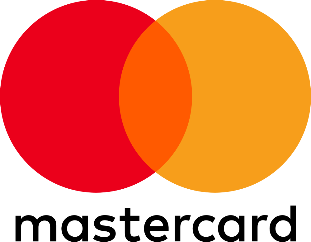 Overlapping red and orange circles forming the Mastercard logo on a white background.