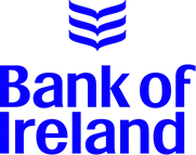 Blue Bank of Ireland logo with a stylized harp design above the text.