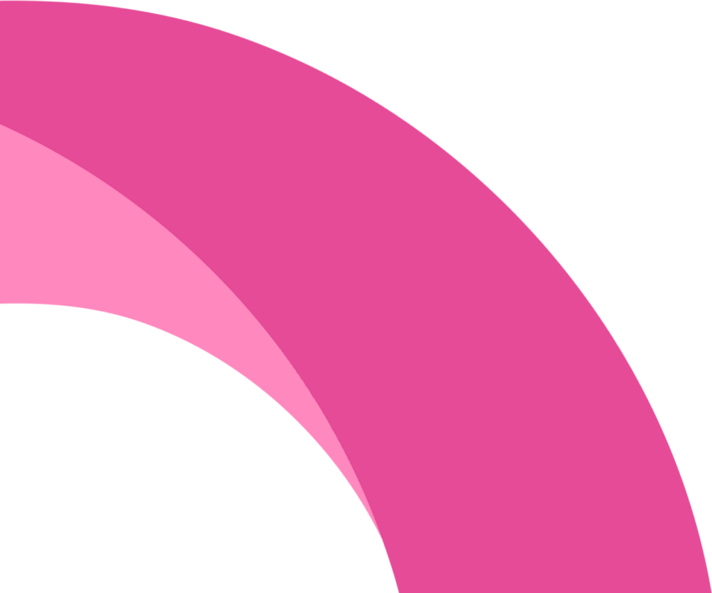 Abstract image featuring bold, curved pink gradients on a black background, creating a dynamic and modern visual effect.