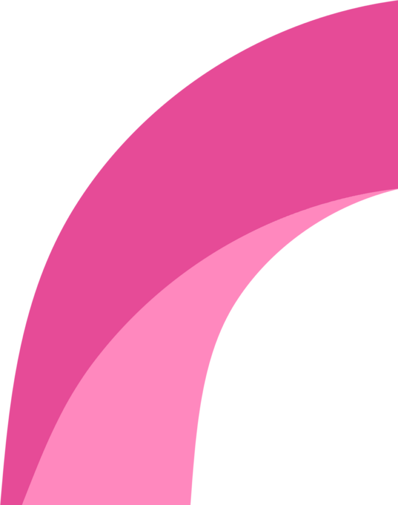 Pink abstract wave on a black background, creating a modern and dynamic design element.