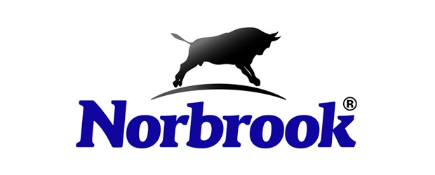 Norbrook logo featuring a black bull silhouette above bold blue text on a white background.